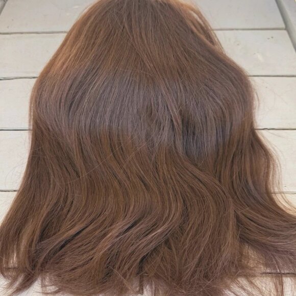 Vintage 100% Human Hair Fall from the 1970's -#31 Deep Rich Brown NEW with tags - Picture 3 of 9